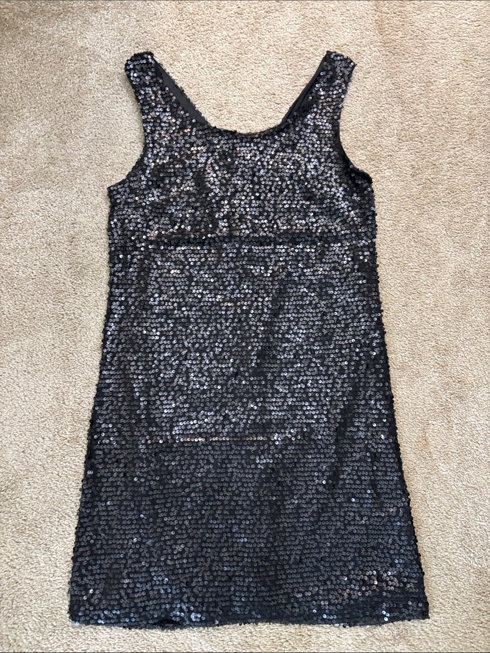 mark. Event Black Sequin Sleeveless Mini Dress Size M
